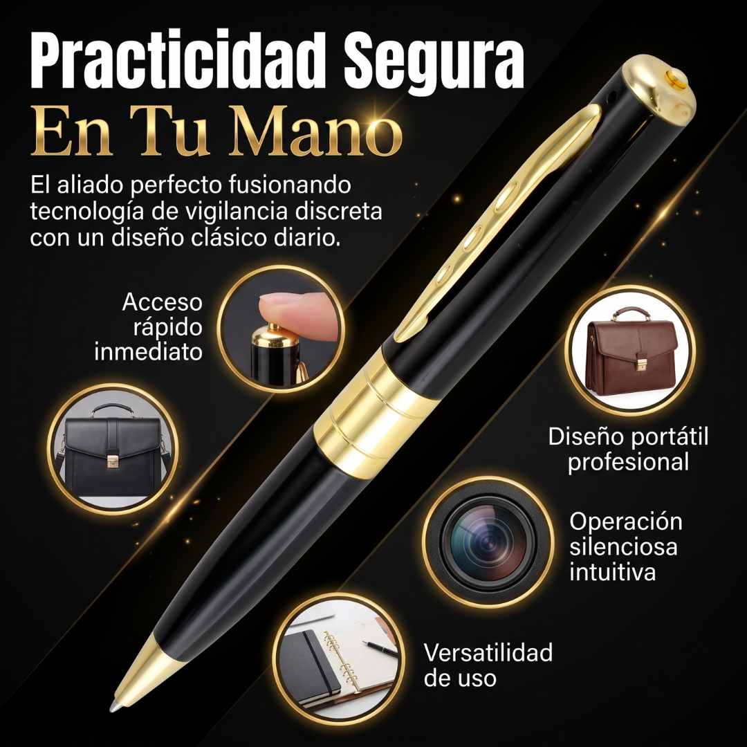 Bolígrafo Espía HD 32GB con Grabación Continua de 4 Horas 🕵️