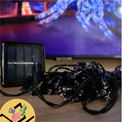 INSTALACIÓN LINEAL LED SOLAR x 20 METROS🎄🎅🏼