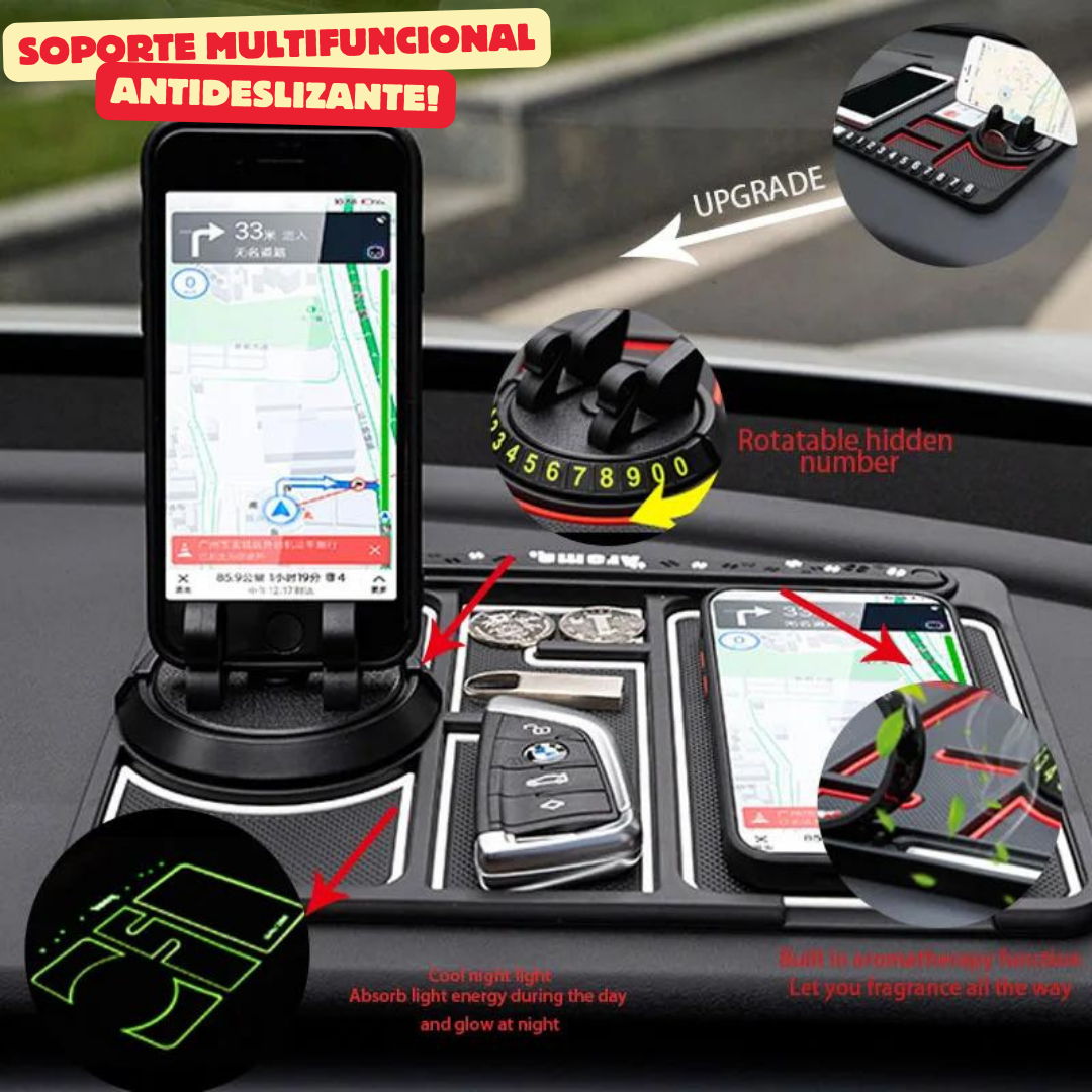 Soporte Multifuncional Antideslizante - CarMaster Pro™ 🚗📱