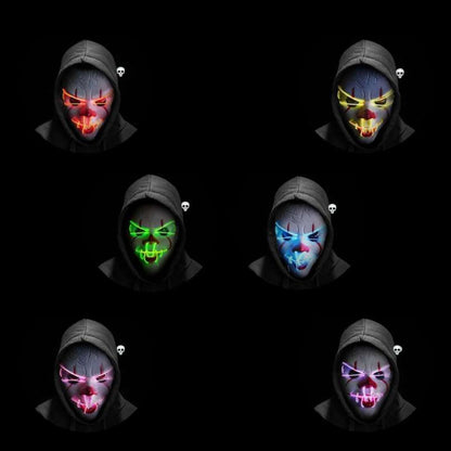 Máscara Halloween™ LED Neón – Te hará brillar🎃👻