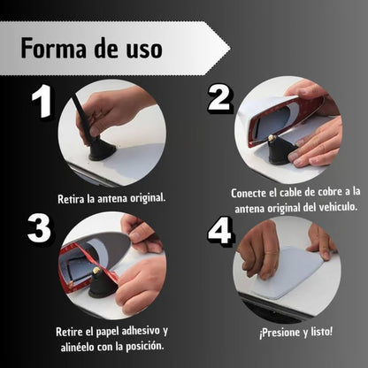 Antena TiburonX™ - Diseño Aerodinámico & Señal Mejorada 🚗💨