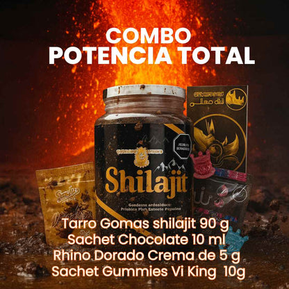 Shilajit + Rhino + Choco + Vi King – Energía, Potencia y Sabor en Cada Goma 💪🔥💪