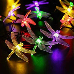 Guirnalda de luces de libélula, USB 5m - Multicolor