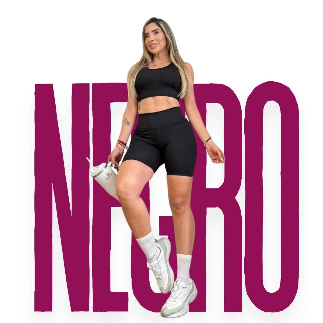 ✨ Combo Fit Pro: Short Realce + Top Push Up🍑