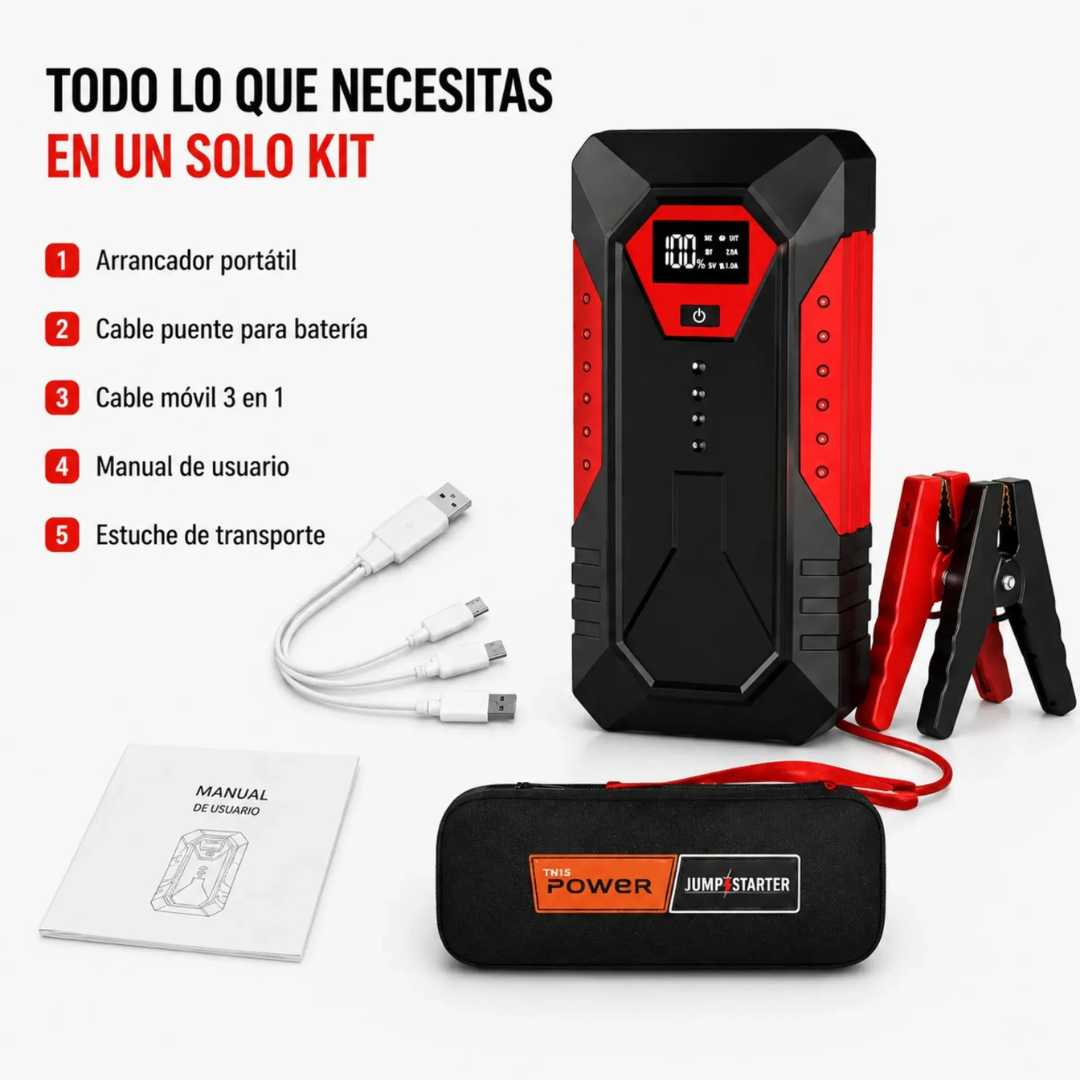 Kit Arrancador Portátil 4 en 1 ⚡