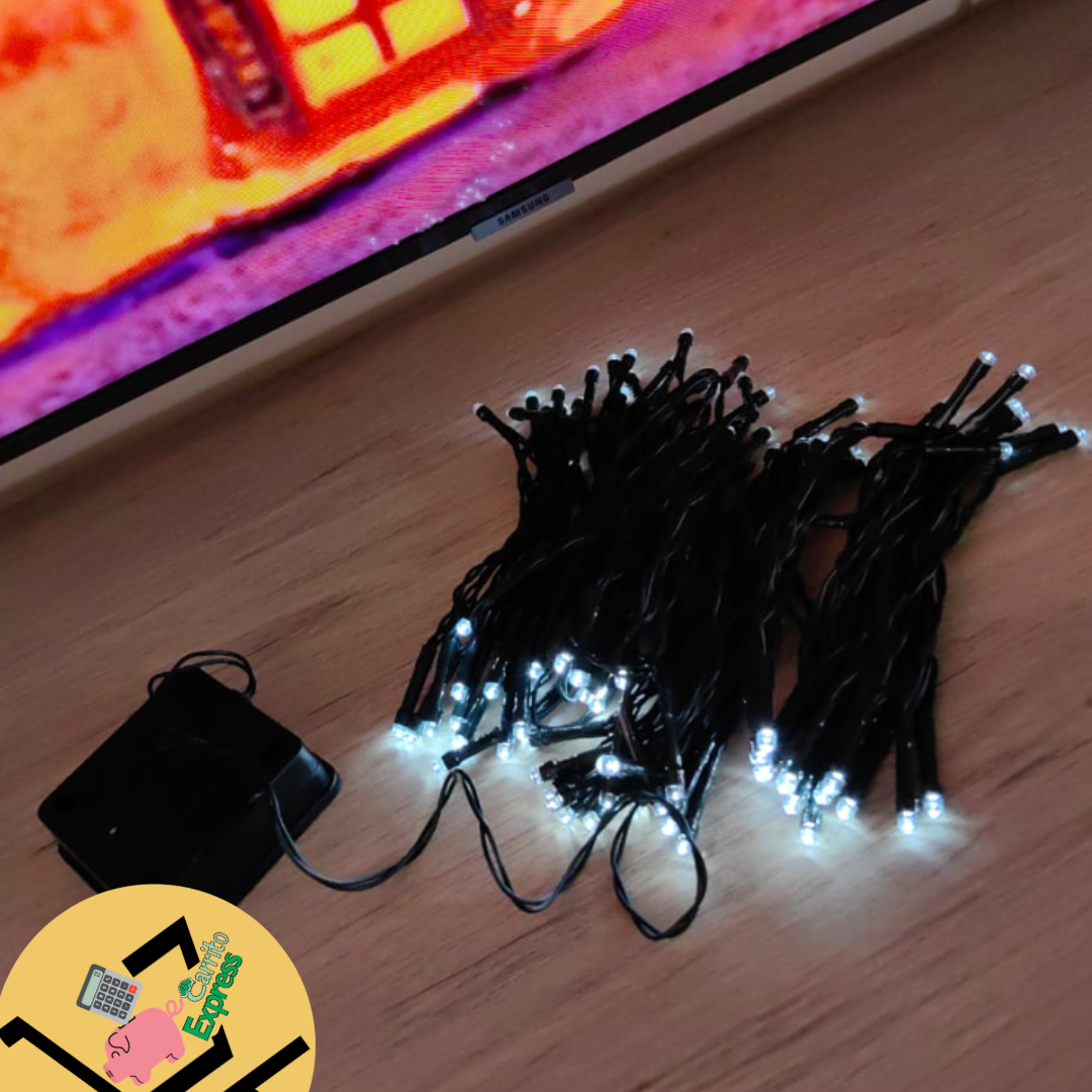 INSTALACIÓN LINEAL LED SOLAR x 20 METROS🎄🎅🏼