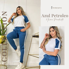Set URBAN FIT – Estilo y Comodidad en Cada Paso 👟 - AZUL PETRÓLEO
