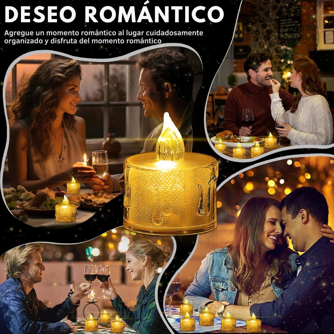 Velas LED Navideñas™ – Brillo cálido, cero riesgos ✨