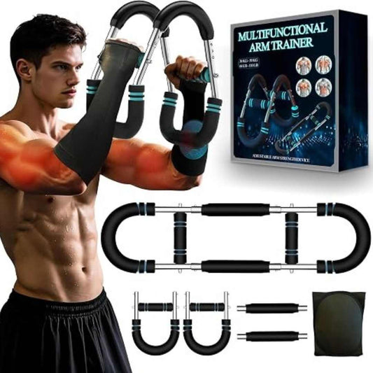 Barra de Ejercicio Multifuncional para Brazos y Pecho – Portátil y Ajustable🏋️