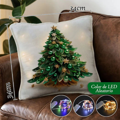 Set Fundas Navideñas LED x 4 unds -  Magia luminosa en tu sala 🎄