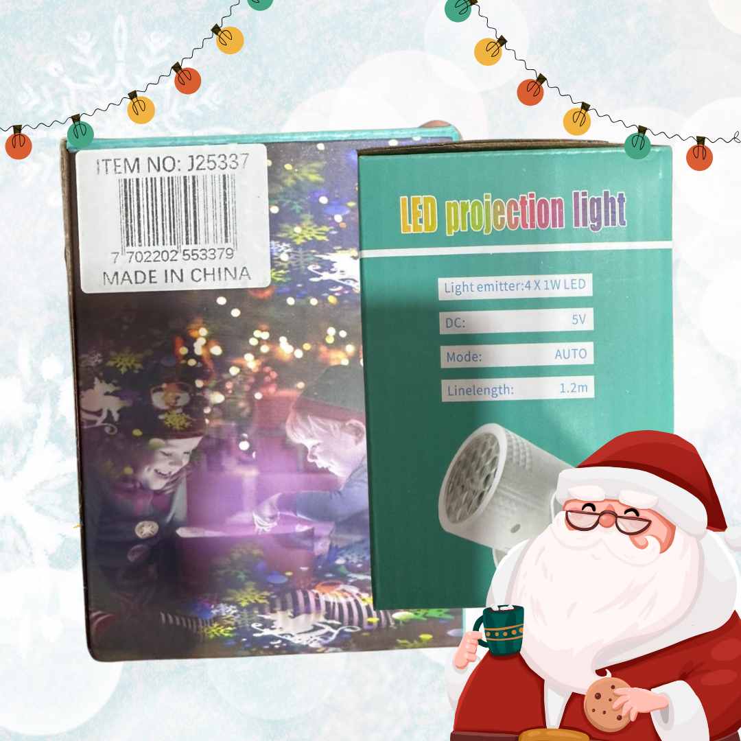 🎄 Proyector Navideño Multi Figuras LED – Magia en tu hogar