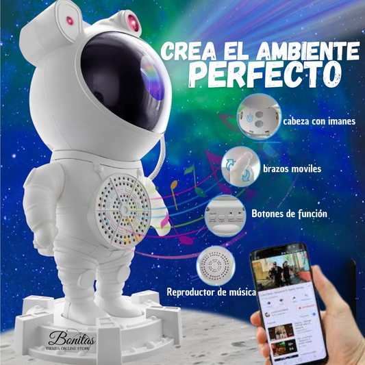 PROYECTOR ASTRONAUTA CON BLUETOOTH