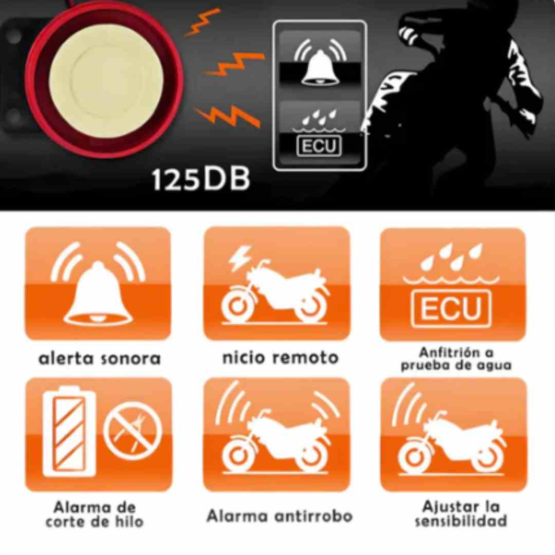 Alarma Moto Anti-Robo CK™ 2 Controles 🚨🔒