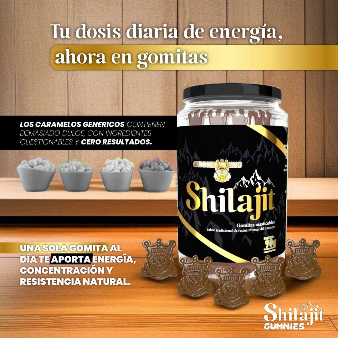 Shilajit + Rhino + Choco + Vi King – Energía, Potencia y Sabor en Cada Goma 💪🔥💪