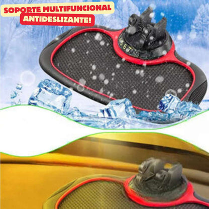 Soporte Multifuncional Antideslizante – Almohadilla + Soporte giratorio 360° 📱🚗