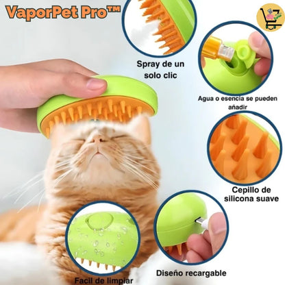 Cepillo Vaporizador 3 en 1 - VaporPet Pro™ 🐈🐕