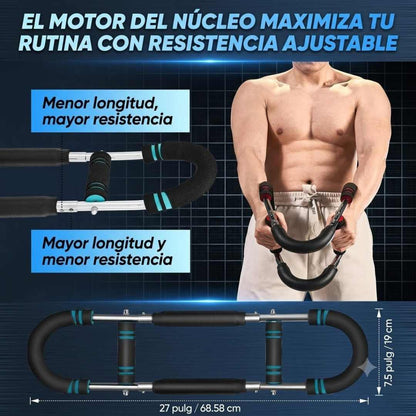 Barra de Ejercicio Multifuncional para Brazos y Pecho – Portátil y Ajustable🏋️