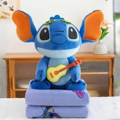 Peluche Manta Acompañante – Ternura y Abrigo 2en1 🧸✨ - stich con guitarra