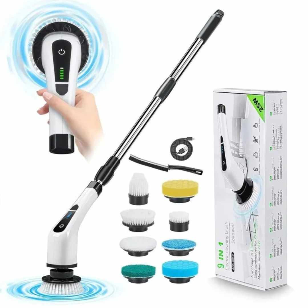 Cepillo Electrico De Limpieza 9 en 1 - Limpieza sin límites 🧹