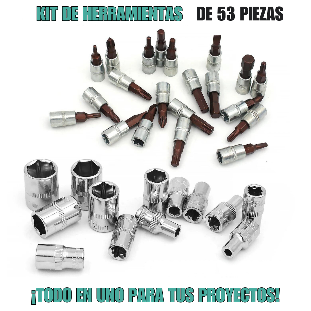 Kit de Rachets de 53 piezas🛠⚙🧰