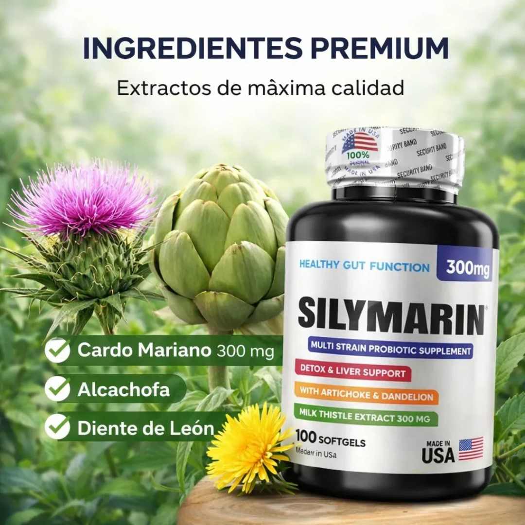 Silymarin x 100 Softgels — Protección Total para Tu Hígado 🌿