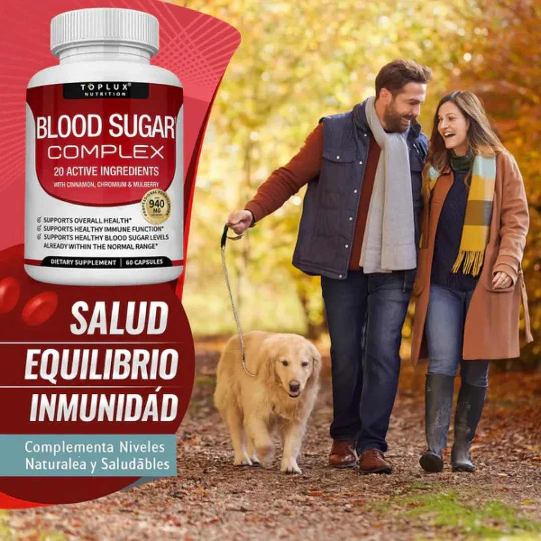 🧬Blood Sugar Complex: Ayuda a regular tu glucosa 🩸y ayuda a eliminar las bacterias del higado
