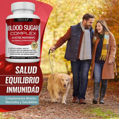 🧬Blood Sugar Complex: Ayuda a regular tu glucosa 🩸y ayuda a eliminar las bacterias del higado