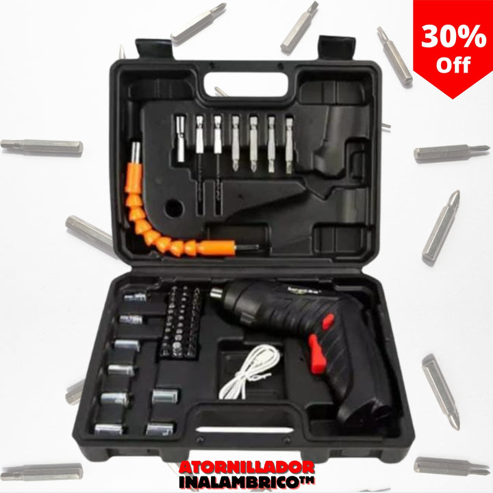 Kit Destornillador Eléctrico con 47 Piezas 🛠️🔋