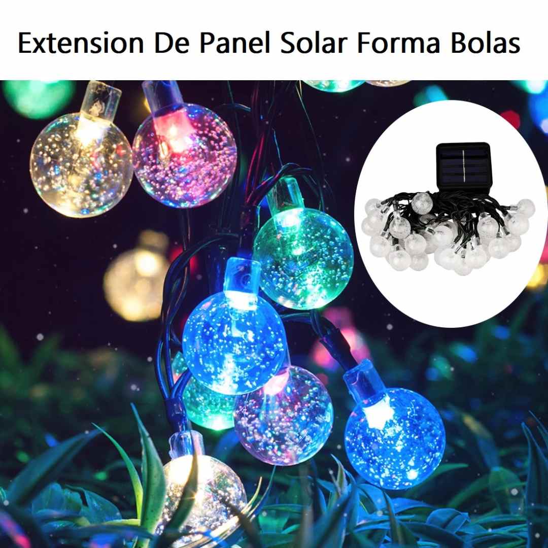 Luces LED de Bolitas Solares – sin cables ni consumo de energía 🌟