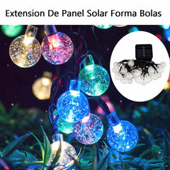 Luces LED de Bolitas Solares – sin cables ni consumo de energía 🌟 - MULTICOLOR