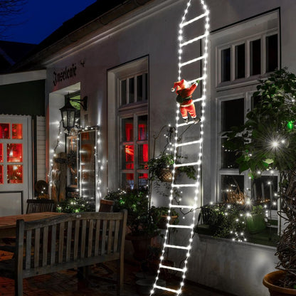 Papá Noel™ - Escalera con Luces Navideñas 🎅🎄