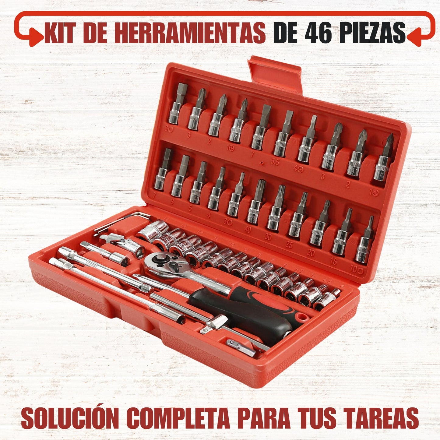 Kit De Herramientas de 46 piezas 🛠️