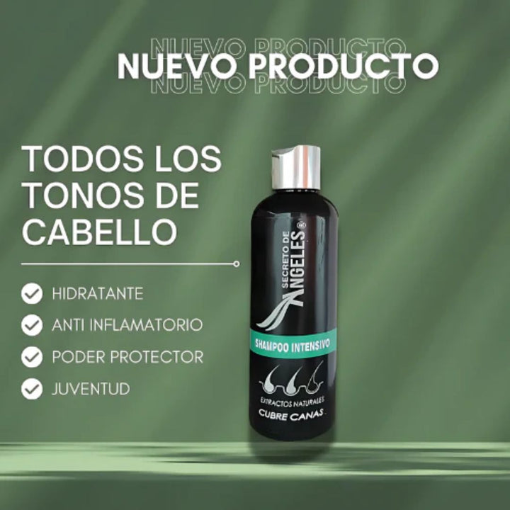 Shampoo Angeles Cubrecanas +  2 OBSEQUIO 🖤🧔🏻‍♀️