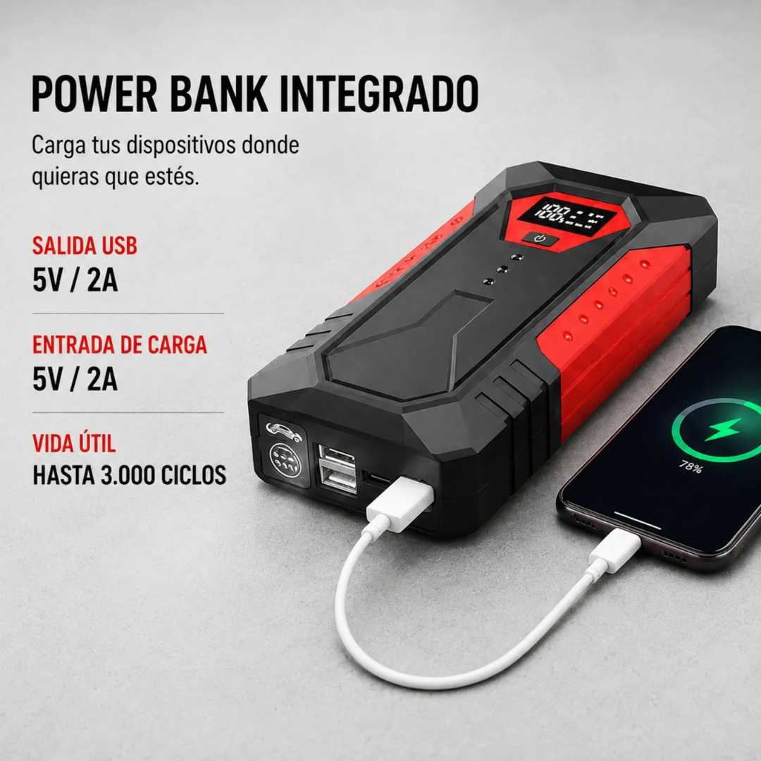 Kit Arrancador Portátil 4 en 1 ⚡