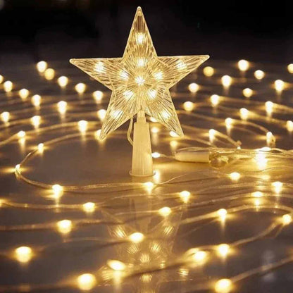 Cascada Solar LED Estrella - Ambiente Mágico Sin Cables 🤩