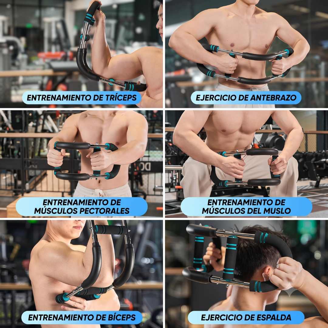 Barra de Ejercicio Multifuncional para Brazos y Pecho – Portátil y Ajustable🏋️