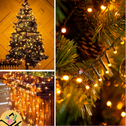 INSTALACIÓN LINEAL LED SOLAR x 20 METROS🎄🎅🏼