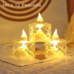 Velas LED Navideñas™ – Brillo cálido, cero riesgos ✨ - Pequeña x 12 und