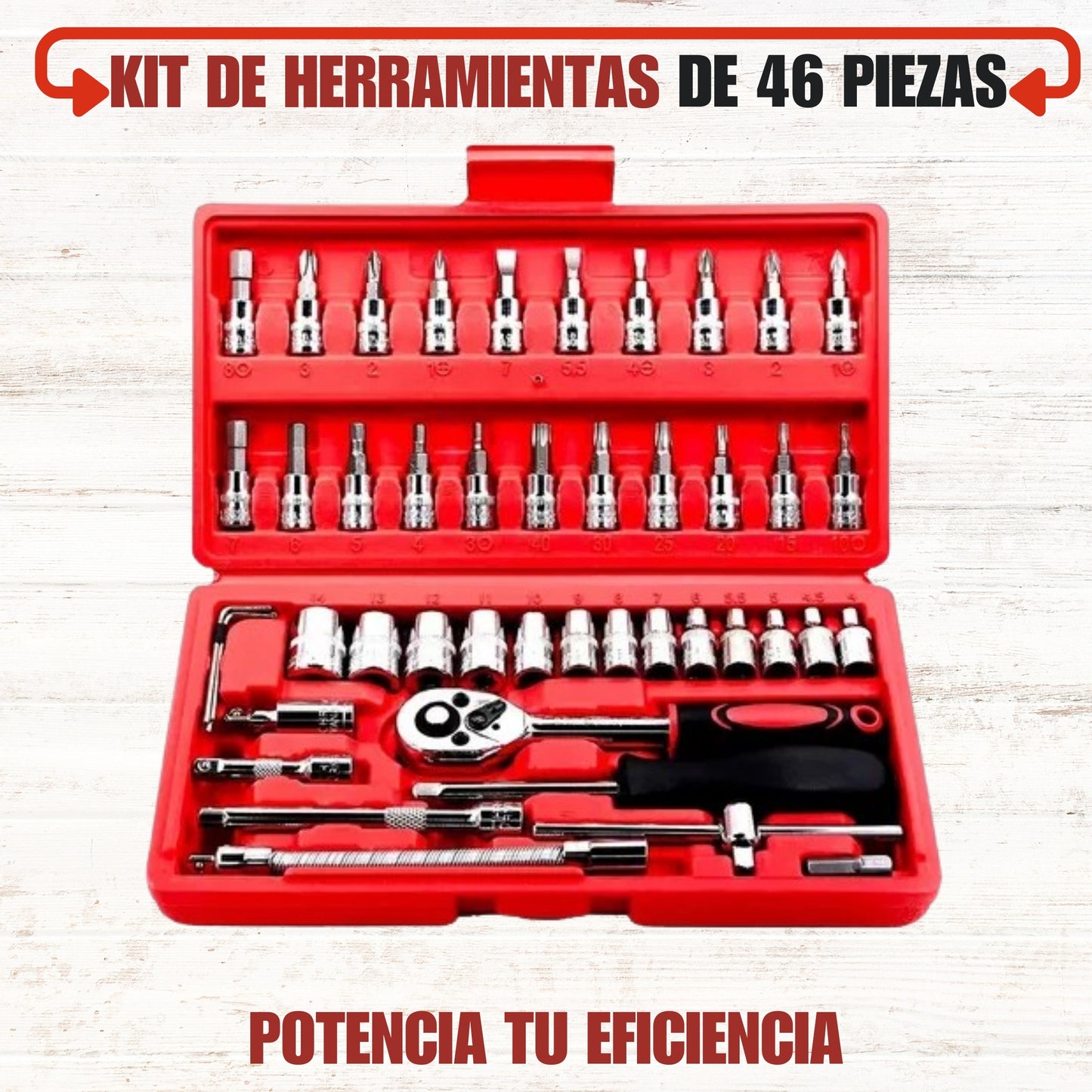 Kit De Herramientas de 46 piezas 🛠️