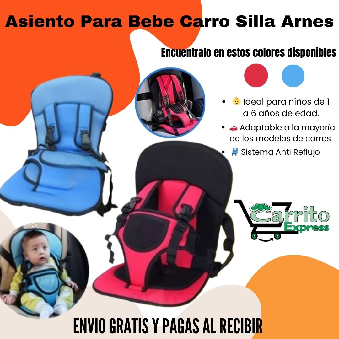 Asiento Para Bebe Carro Silla Arnes 💺👶🏻🍼