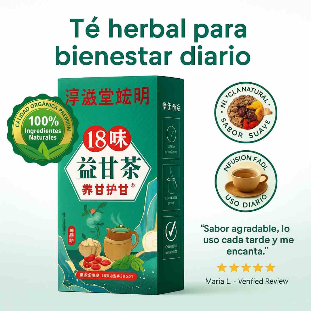 Té Hepático 18 Hierbas Chinas x 30 sobres – Nutrición y Desintoxicación Natural 🍵
