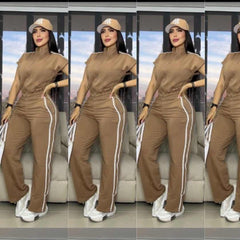 Conjunto Pantalón + Chaleco Burda Licrada – Comodidad y estilo en un solo conjunto 👗 - CHOCOLATE