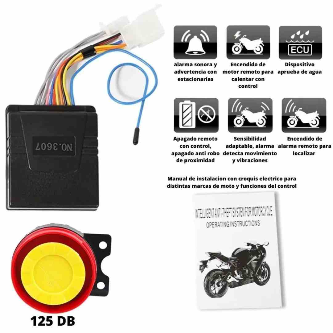Alarma Moto Anti-Robo CK™ 2 Controles 🚨🔒