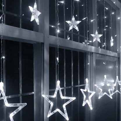 CASCADA LUCES LED ESTRELLAS, 3 y 6 METROS POR 1 METRO 🎄✨