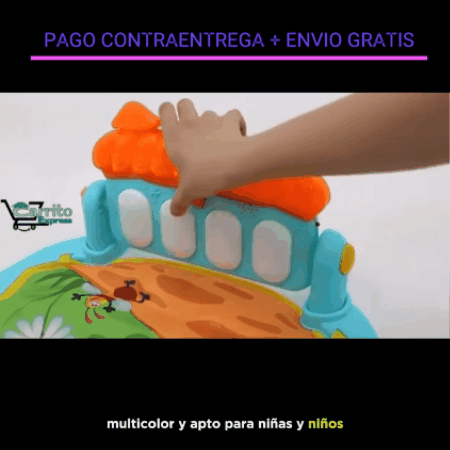 GIMNASIO PARA BEBE TIPO PIANO MUSICAL 🎹🎶👶