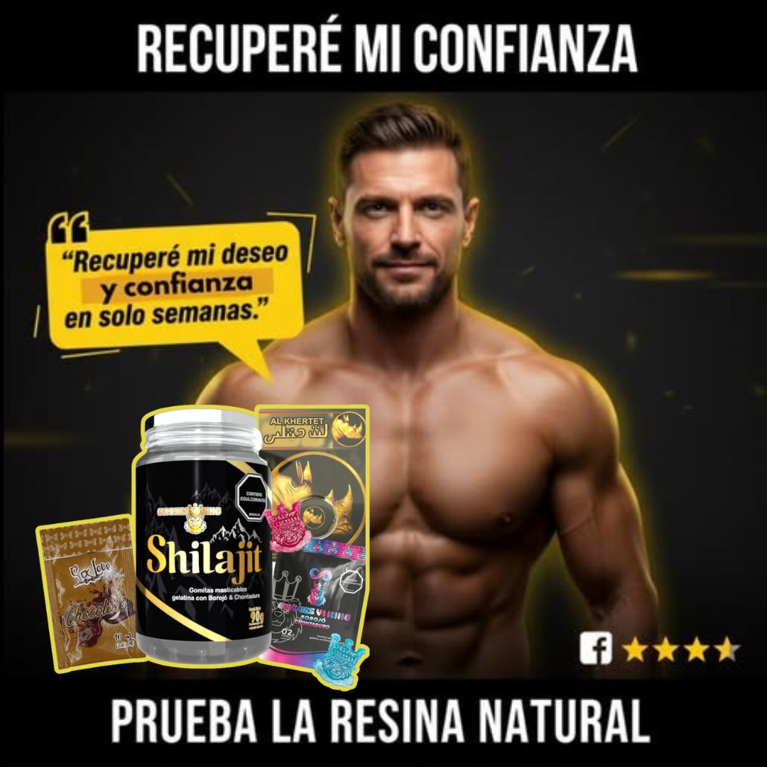 Shilajit + Rhino + Choco + Vi King – Energía, Potencia y Sabor en Cada Goma 💪🔥💪