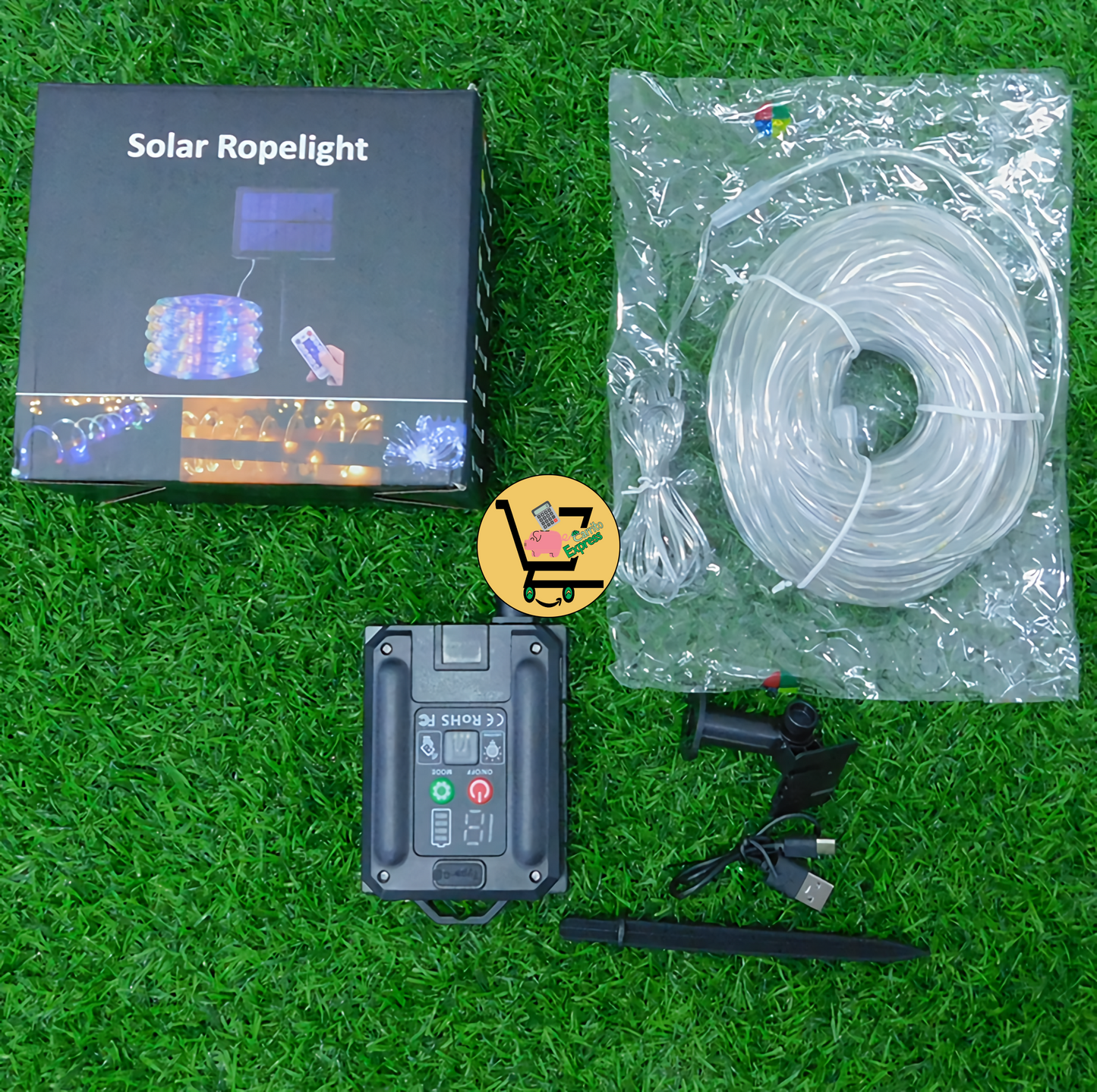 MANGUERA LED CON PANEL SOLAR x 30 metros🎄🎅🏼