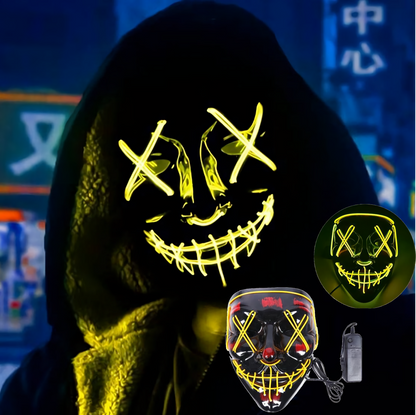 MASCARA DISEÑOS LUZ LED 🎃👻