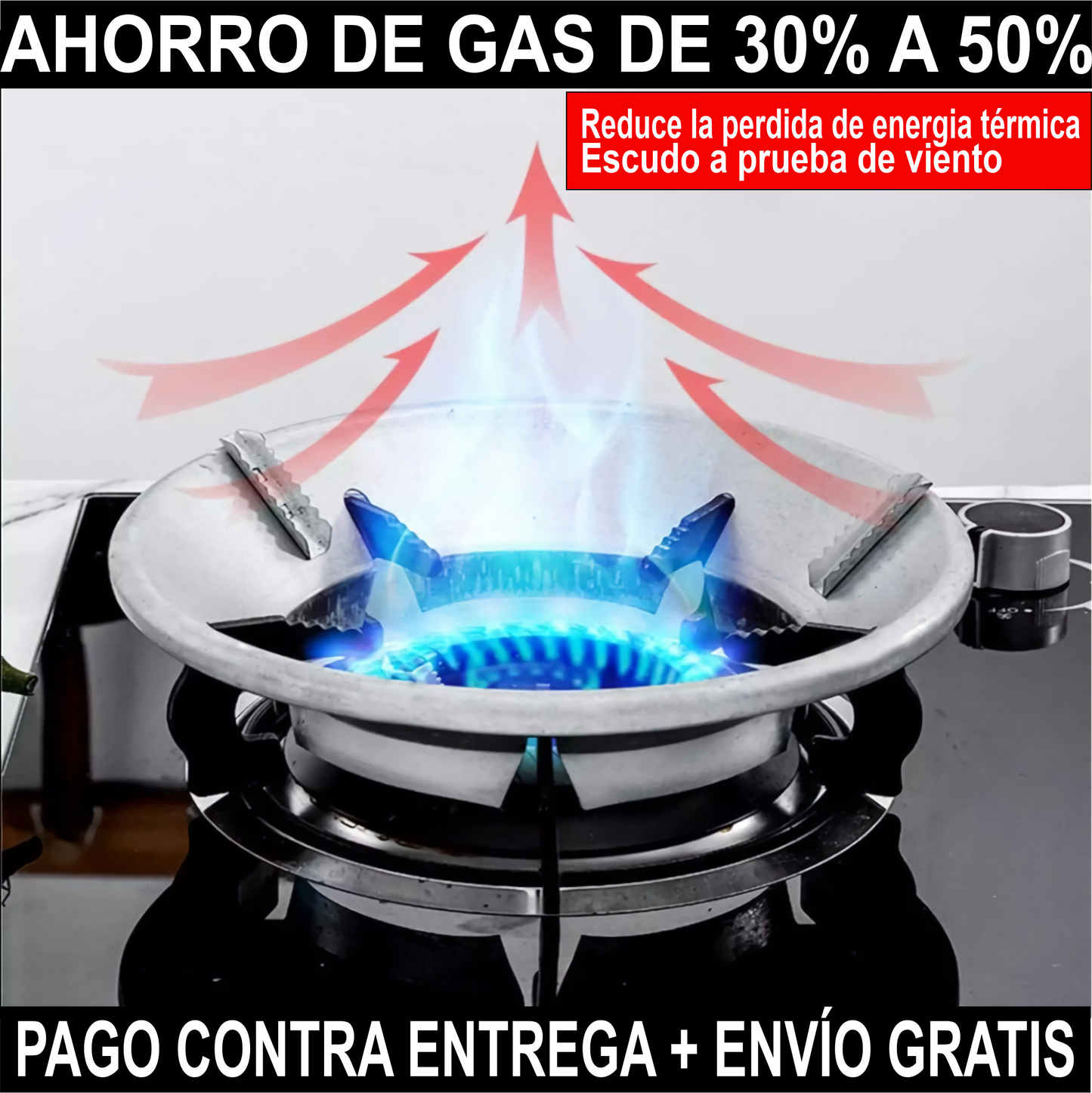 AHORRADOR DE GAS, ANTIDERRAMES DE ESTUFA 🤑