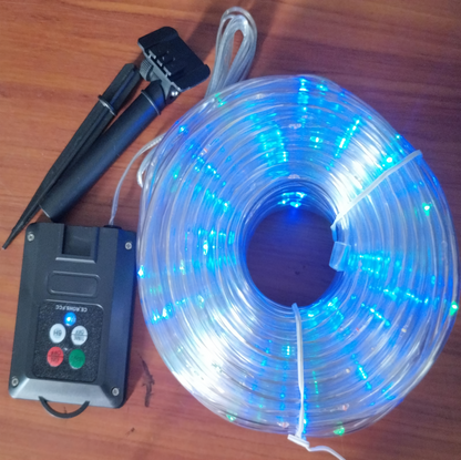 MANGUERA LED CON PANEL SOLAR x 30 metros🎄🎅🏼